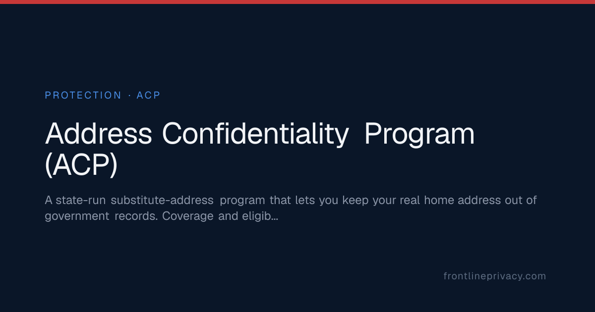 Address Confidentiality Program (ACP) — state-by-state coverage ...